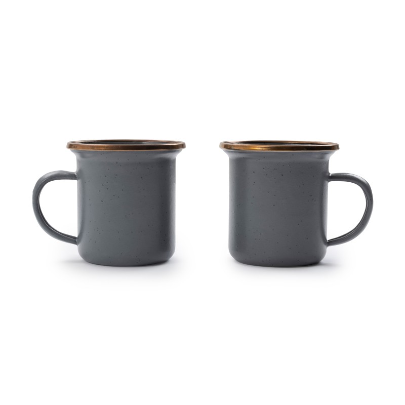 Tasses à café Expresso Acier Emaillé couleur...