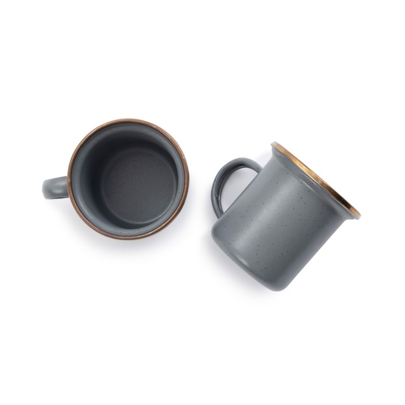 Espresso-Kaffeetassen Emaillierter Stahl Farbe...