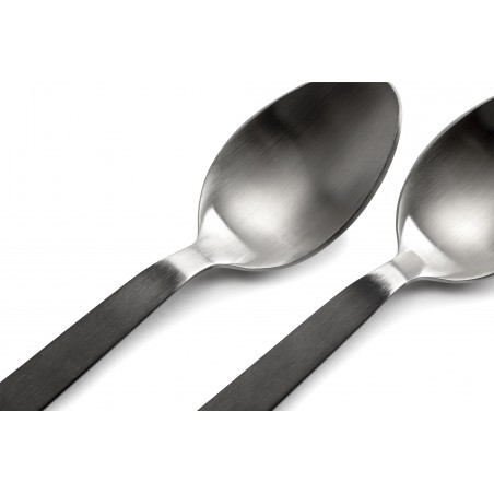 Set van 6 bestekstukken met handvatten mat koolstofafwerking – Barebones Living