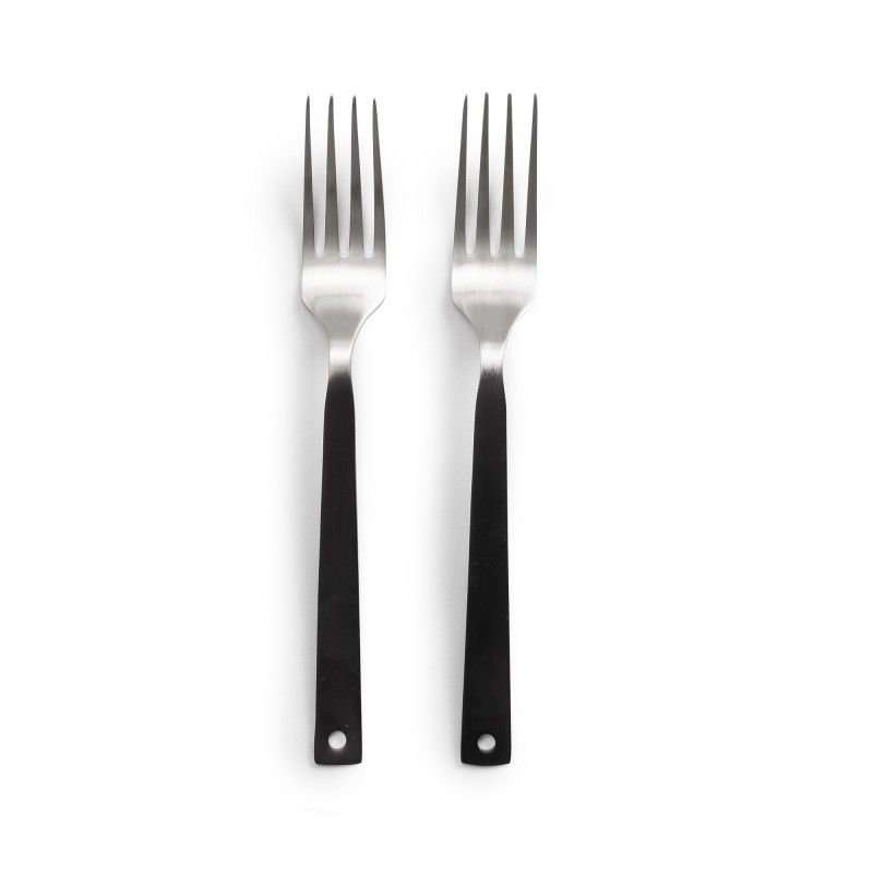 Set van 6 bestekstukken met handvatten mat...