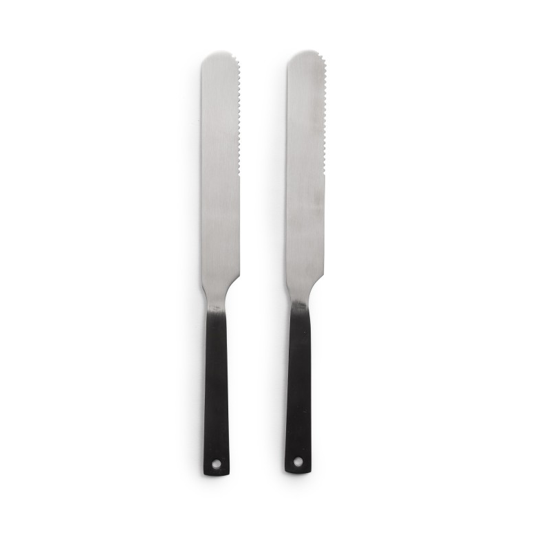 Set of 6 Cutlery with Matte Carbon Finish...