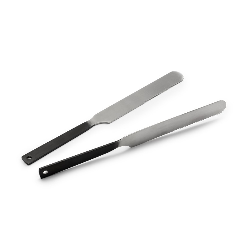 Set van 6 bestekstukken met handvatten mat...