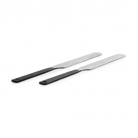 Set of 6 Cutlery with Matte Carbon Finish Handles – Barebones Living