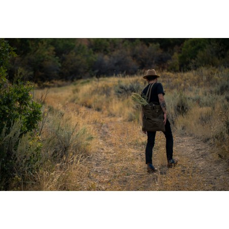 Sac de Jardin Toile Epaisse Waxée Vert Olive – Barebones Living