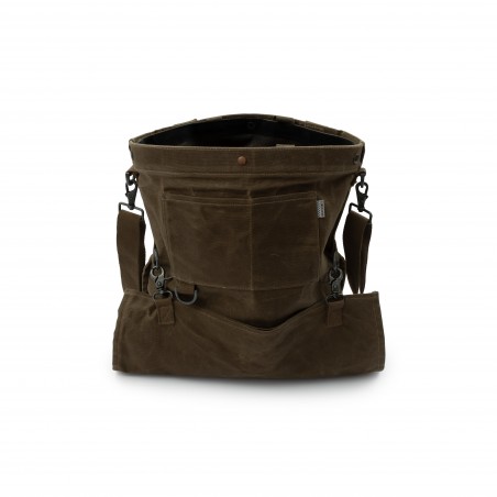 Thick Waxed Canvas Garden Bag Olive Green – Barebones Living
