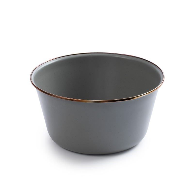 Set de 2 Saladiers Acier Emaillé couleur Grise...