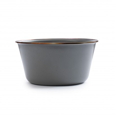 Set de 2 Saladiers Acier Emaillé couleur Grise  – Barebones Living