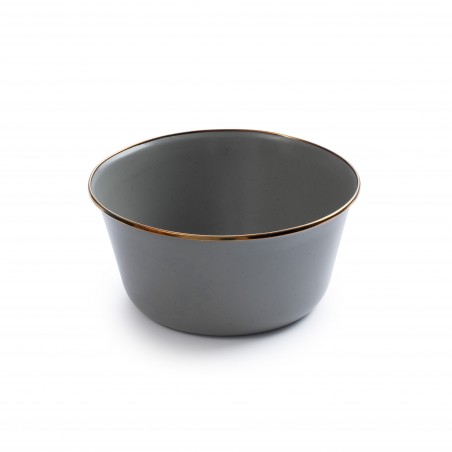 Set of 2 Grey Enamel Steel Mixing Bowls – Barebones Living