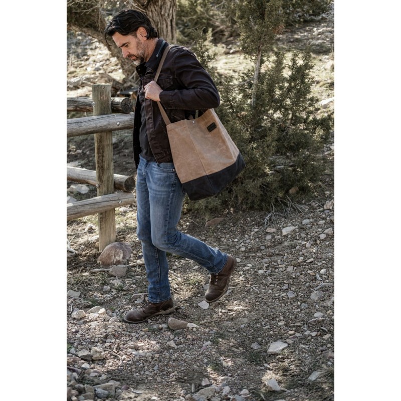 Large Khaki Tote Bag – Barebones Living