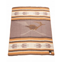 Deken Plaid 1969 Roadrunner Blanket Brown - Pike Brothers 2