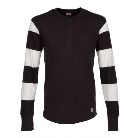 T-Shirt Henley Racer 1950 Racing Jersey Sprocket White - Pike Brothers