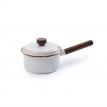 Enamel Steel Saucepan Eggshell Colour – Barebones Living