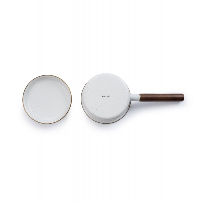 Enamel Steel Saucepan Eggshell Colour –...