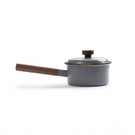 Kochtopf aus emailliertem Stahl Farbe Dunkelgrau – Barebones Living