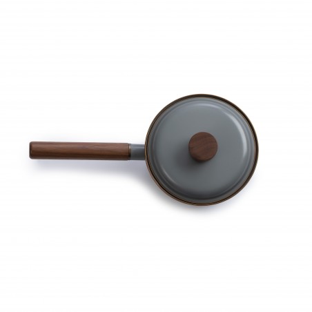 Enamel Steel Saucepan Dark Grey – Barebones Living