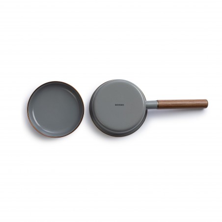 Enamel Steel Saucepan Dark Grey – Barebones Living