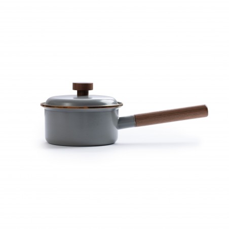 Kochtopf aus emailliertem Stahl Farbe Dunkelgrau – Barebones Living