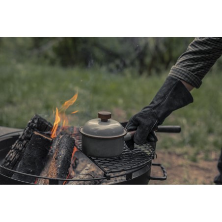 Enamel Steel Saucepan Dark Grey – Barebones Living