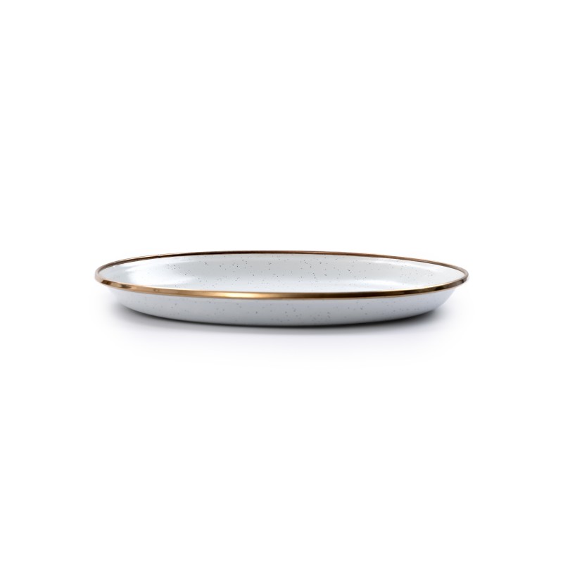 Small Enamel Steel Plates Eggshell Colour –...