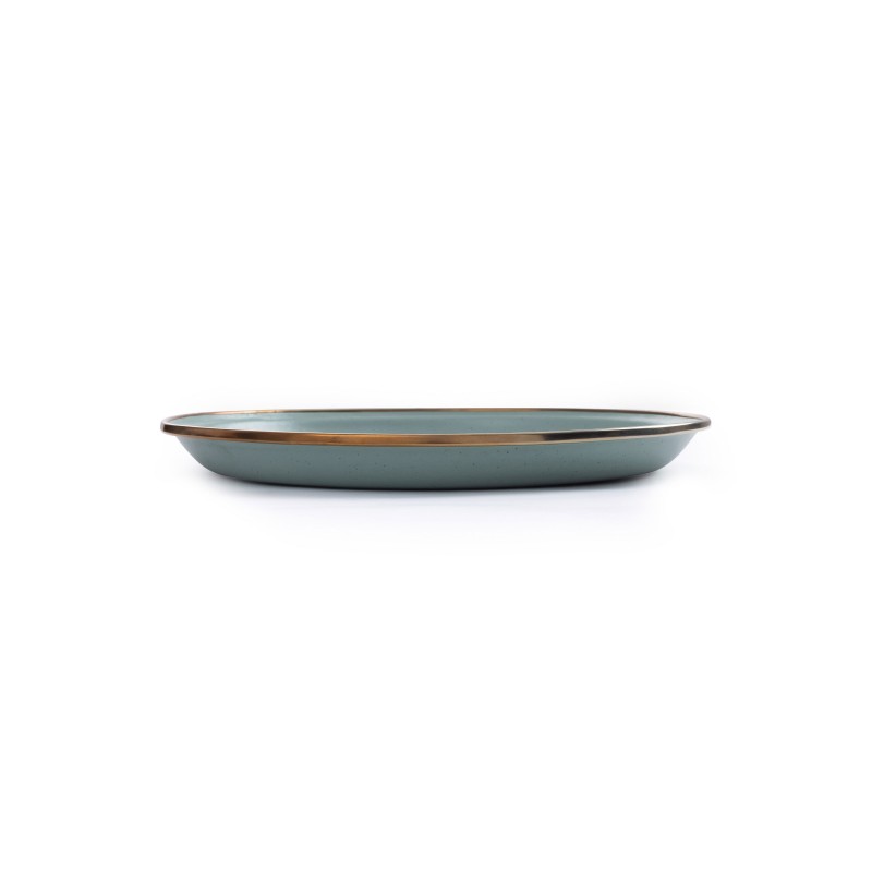 Small mint green enamel steel plates –...