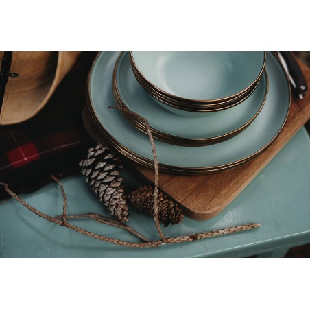 Small mint green enamel steel plates – Barebones Living