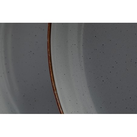 Small Enamel Steel Plates Grey – Barebones Living