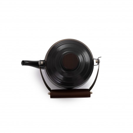 Enamel Steel Teapot Charcoal Black – Barebones Living