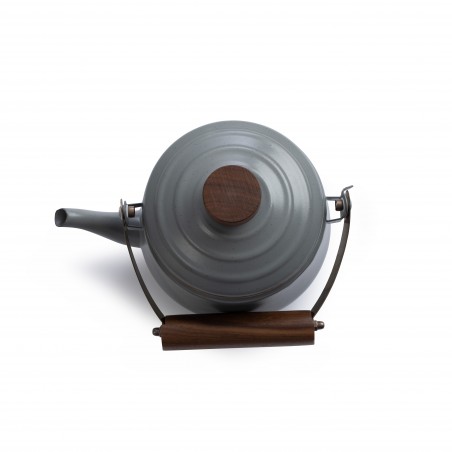 Enamel Steel Teapot Dark Grey – Barebones Living