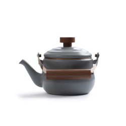 Theepot geëmailleerd staal kleur donkergrijs – Barebones... 2