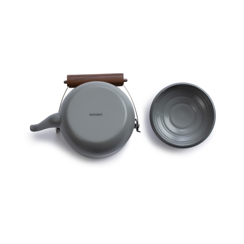 Enamel Steel Teapot Dark Grey – Barebones Living