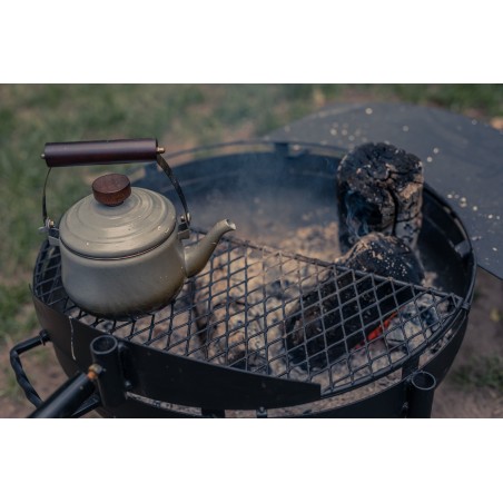 Théière en acier émaillé couleur gris foncé – Barebones Living