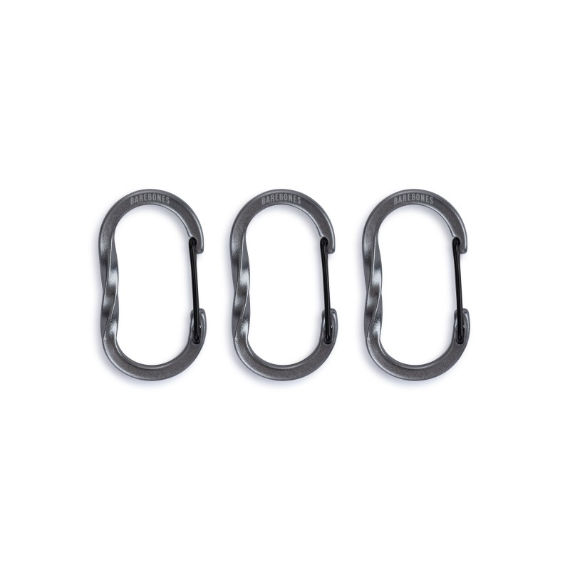 KLEINER KARABINERHAKEN 3 STK. ALUMINIUM –...