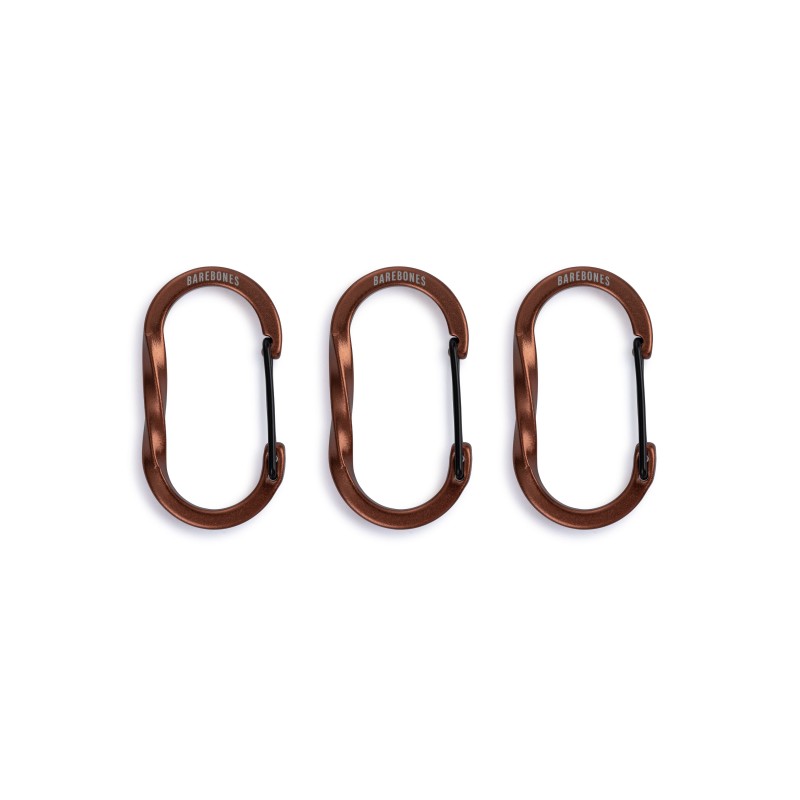 SMALL CARABINER 3 PCS COPPER – Barebones Living