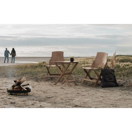 Set of 2 folding chairs and 1 folding table - Barebones Living