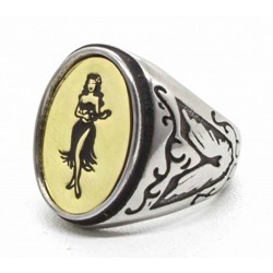 Zegelring "Hula Girl" - Black Pearl Creations 2