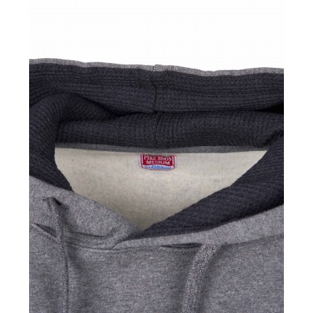 Grey marl hooded sweatshirt - 1965 PT Hoody Grey melange Pike Brothers