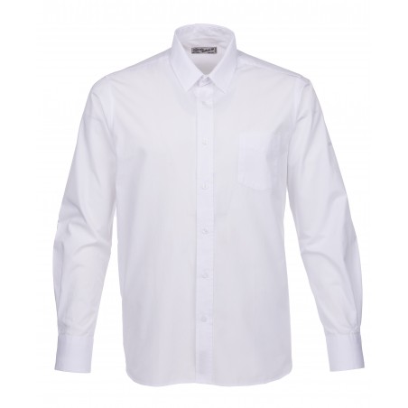 Overhemd klassieke kraag 100% linnen wit - 1947 Albatros Shirt white - Pike Brothers