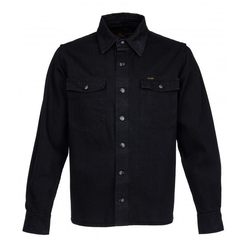 Hemd 1943 CPO Shirt pitch black - Pike Brothers