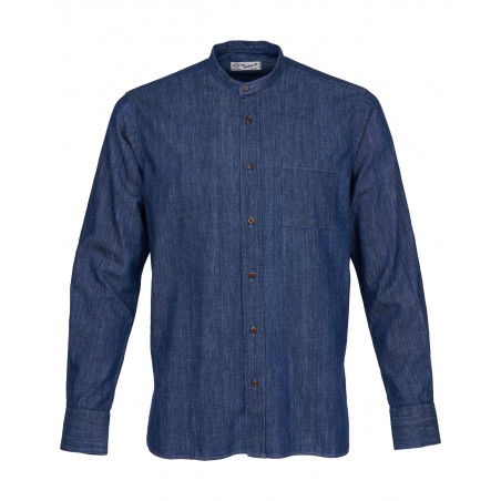 Chemise col mao denim - 1923 Buccanoy Shirt 8oz - Pike Brothers