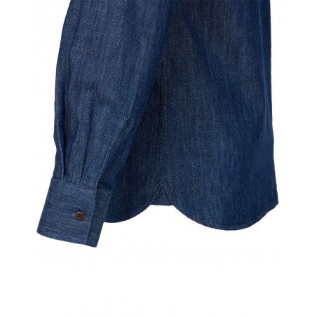 Mao-kraaghemd denim - 1923 Buccanoy Shirt 8oz - Pike Brothers