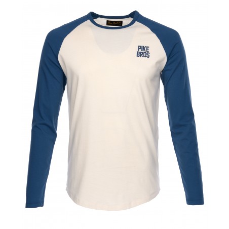 T-Shirt coton - 1968 Baseball Shirt Peralta white - Pike Brothers