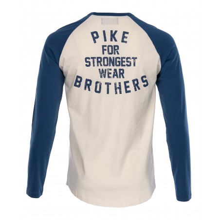 T-shirt katoen - 1968 Baseball Shirt Peralta white - Pike Brothers
