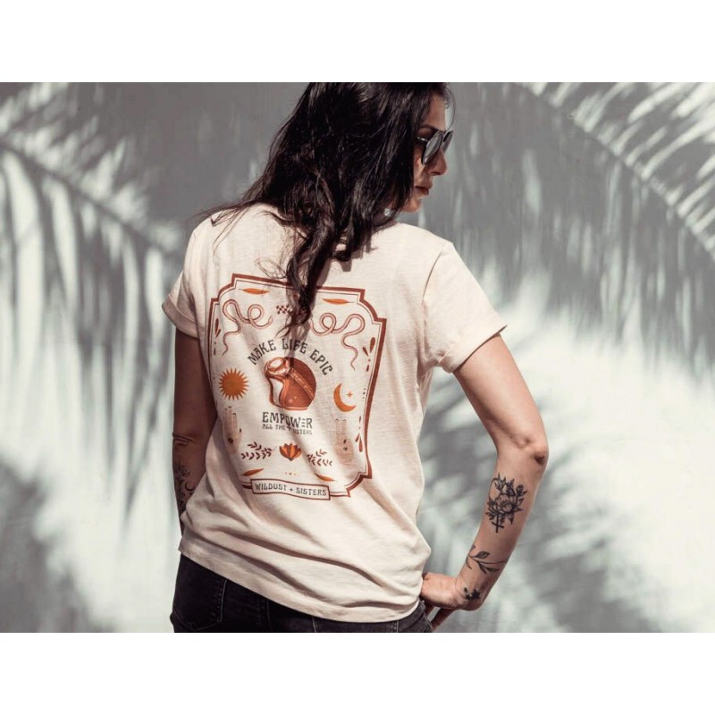 Kurzarm-T-Shirt – MAKE LIFE EPIC – Wildust Sisters