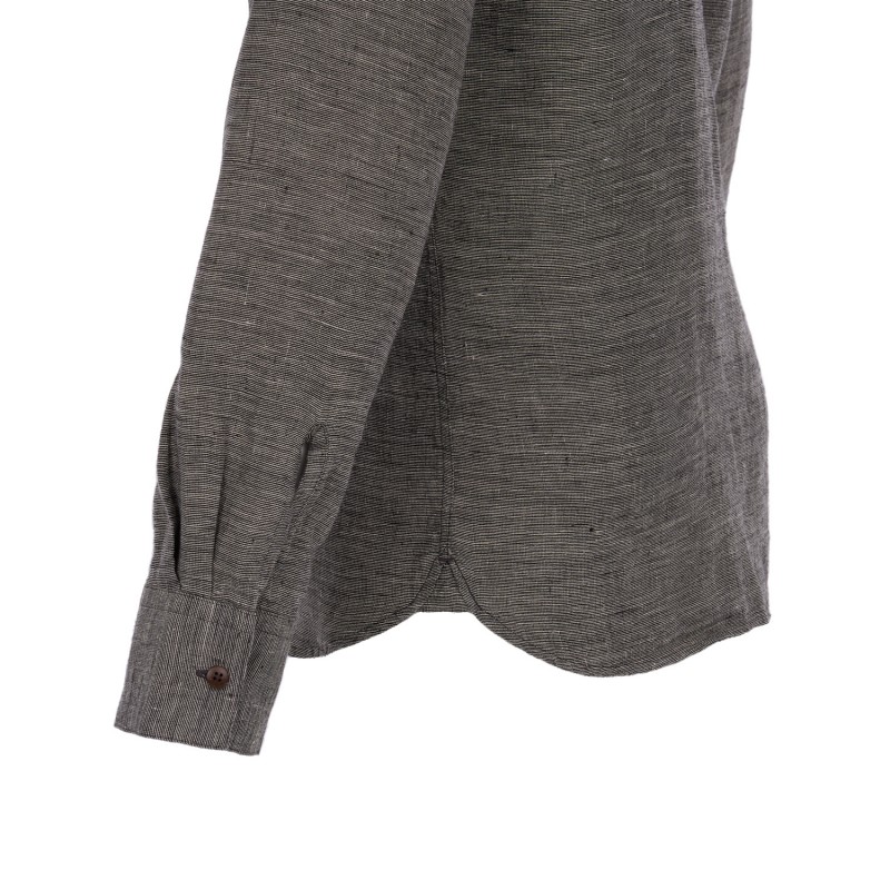 Mandarin collar shirt 100% linen - 1923...