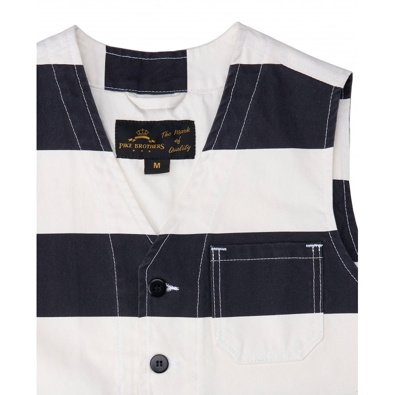 1937 Roamer Vest Alcatraz white – Pike Brothers