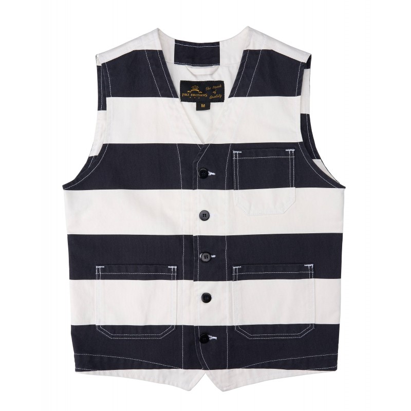 1937 Roamer Vest Alcatraz white – Pike Brothers