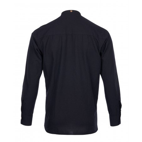Overhemd 100% katoen 1923 Buccanoy Shirt Black chambray - Pike Brothers