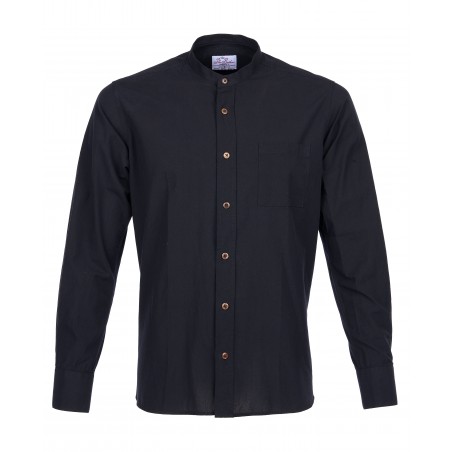 Hemd 100% Baumwolle 1923 Buccanoy Shirt Black Chambray - Pike Brothers