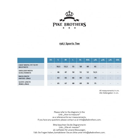 T-Shirt bleu coton - 1967 Sports Tee Vinson blue - Pike Brothers