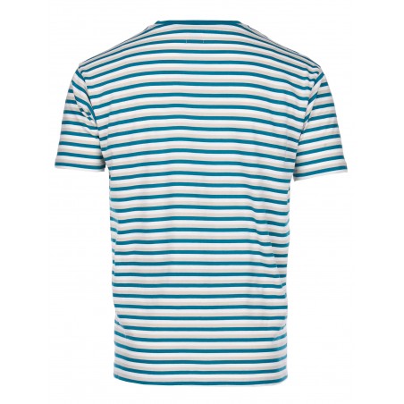 T-Shirt bleu coton - 1967 Sports Tee Vinson blue - Pike Brothers